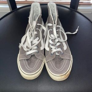 Vans grey high tops. Size 8 women’s.